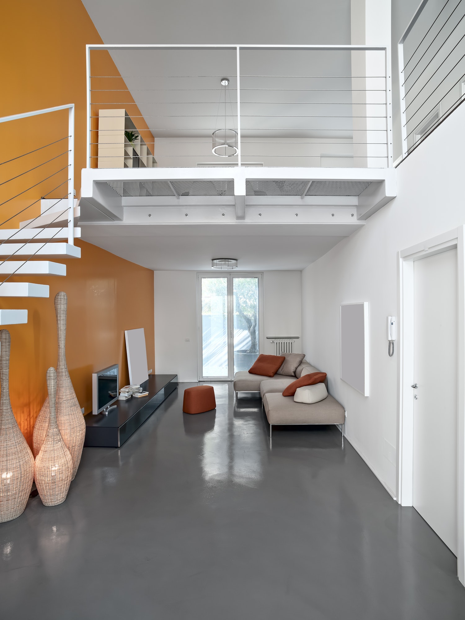 Interiors of a Modern Living Room
